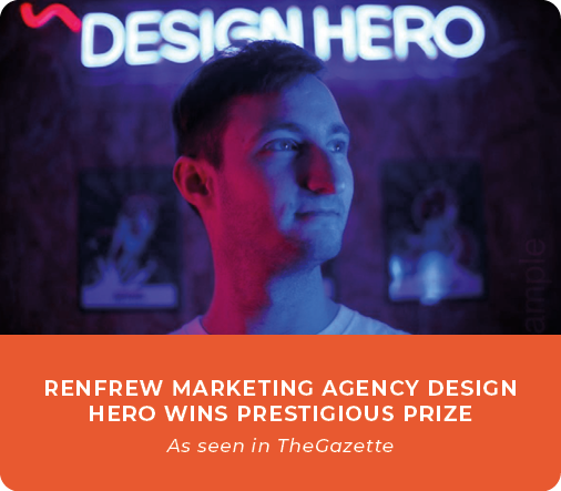 Renfrew Marketing Agency Design Hero Wins Prestigious Prize