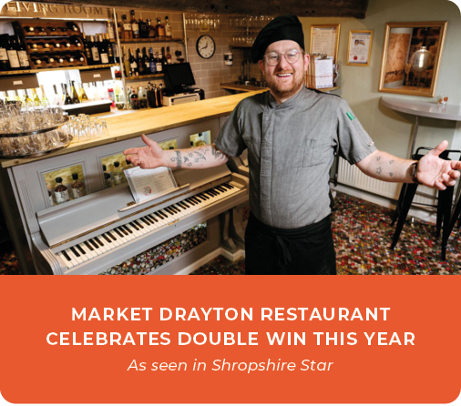 Market Drayton Restaurant Celebrates Double Win This Year